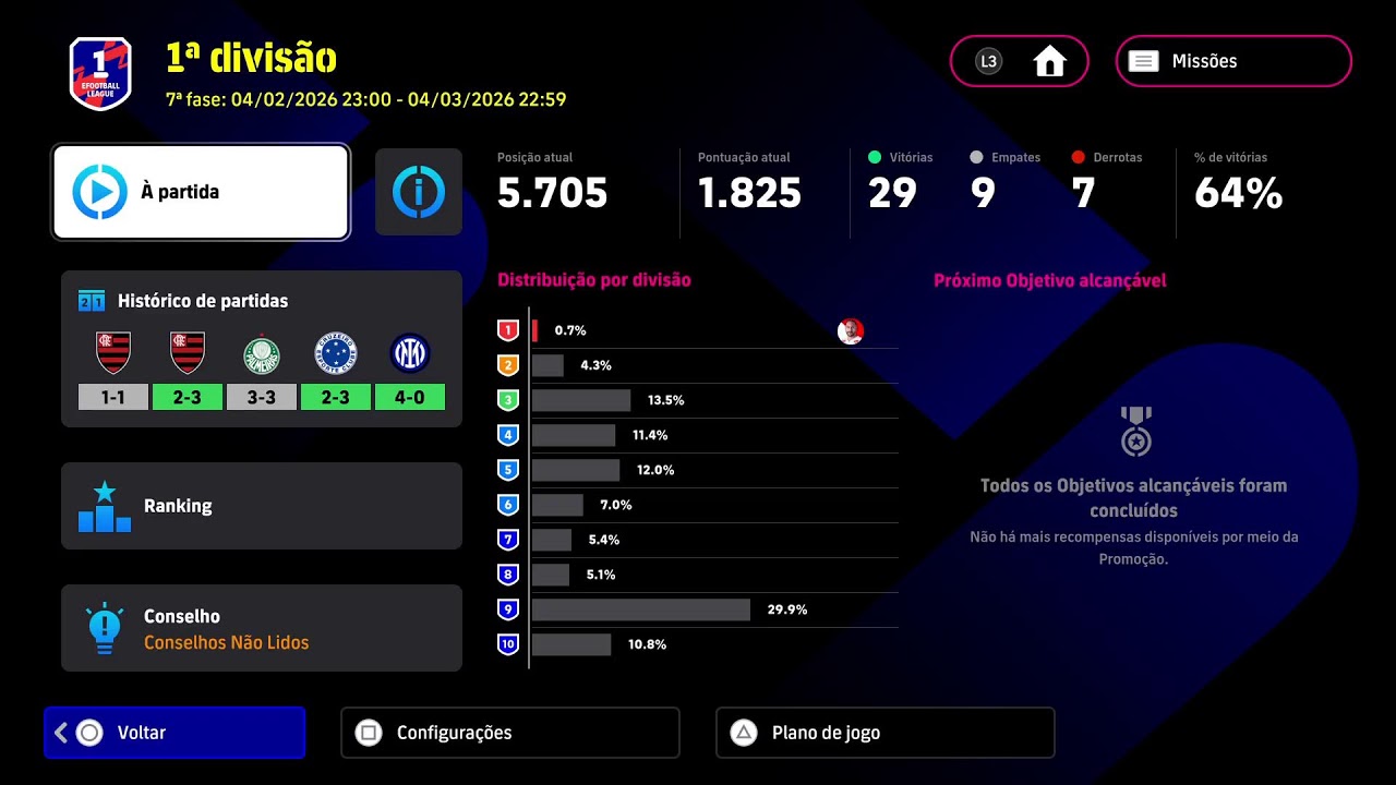 🚨🚨🚨🔥🔥 PELÉ E MAIS 10!!! EFOOTBOLIZANDO NA 1° DIVISÃO DA LIGA 
EFOOTBALL 2026