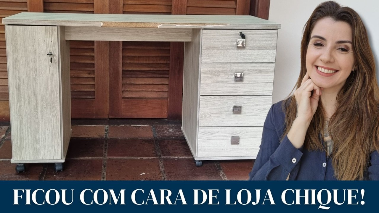 Transformei esse MÓVEL VELHO e VOCÊ NÃO vai ACREDITAR NO RESULTADO! FICOU INCRÍVEL! - #dolixoaoluxo