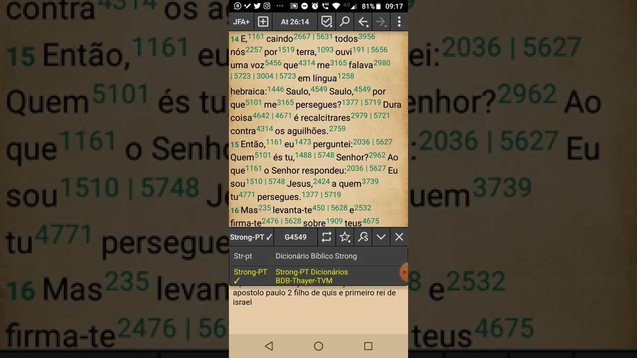 Obtenha  Dicionário Bíblico Strong Gratuito em Português com o Aplicativo app My Bible