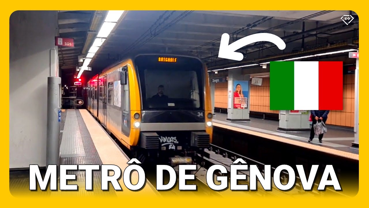 Conhecendo o METRÔ DE GÊNOVA (🇮🇹 Itália)