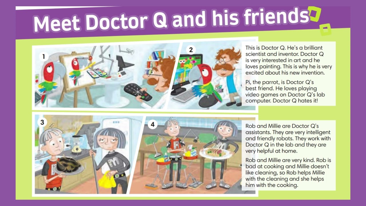 Go Getter 3 Unit 0.4 Meet Doctor Q and his friends, audio
