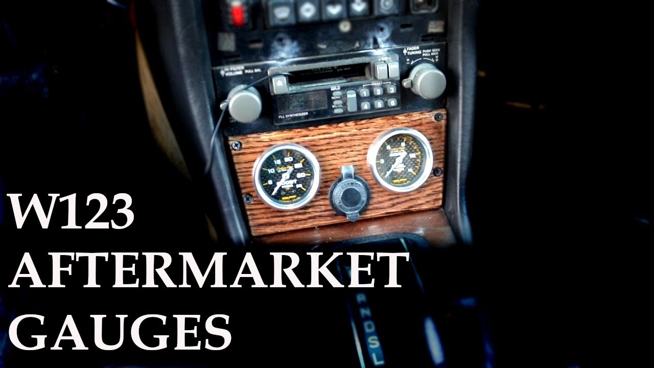 W123 AFTERMARKET GAUGES & UPDATE - 1983 Mercedes 300TD