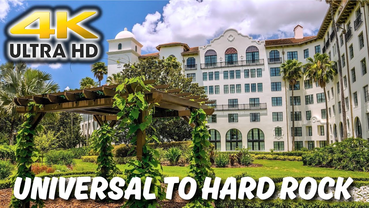 Scenic Universal Orlando Walking Path from Park To Hard Rock Resort