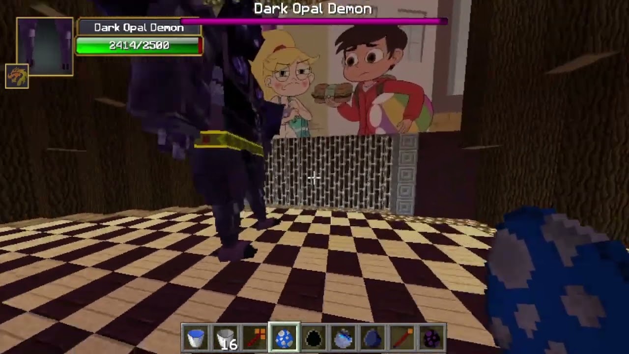 Minecraft Mob battle: Dark Opal Demon (The longest process)