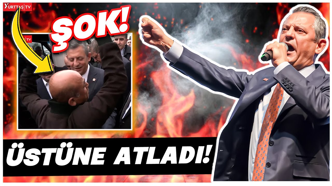 Özgür Özel'in üstüne atladı! Adıyaman'da Özgür Özel'e Görülmemiş İlgi!