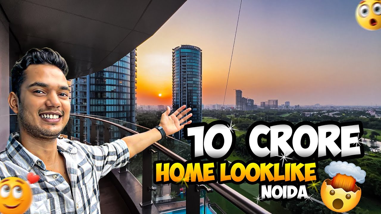 Inside Gaur Trecento Noida – 4 BHK Home For just 60 Families 🏡🔥