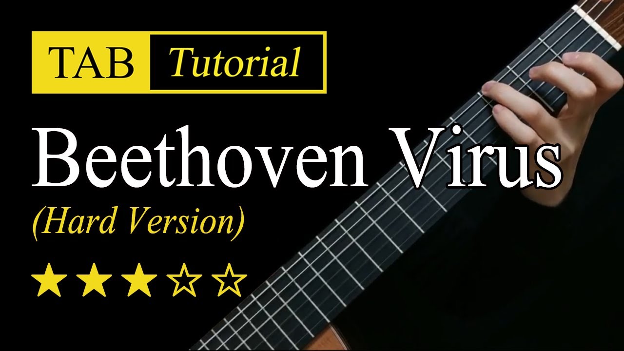 Beethoven Virus (Hard Version) - Guitar Lesson + TAB