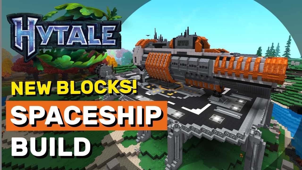 Using Hytale's New Metal Blocks to Build a Sci-Fi Spaceship