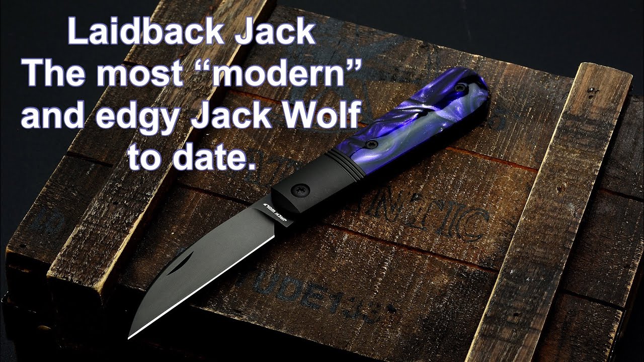 Snazzy modern slipjoint - The Laidback Jack from Jack Wolf Knives
