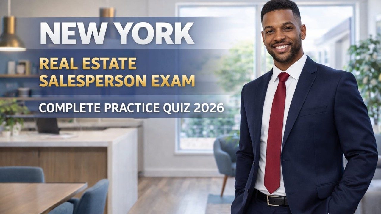 New York Real Estate Salesperson Exam Questions and Answers – Complete Practice Quiz 2026