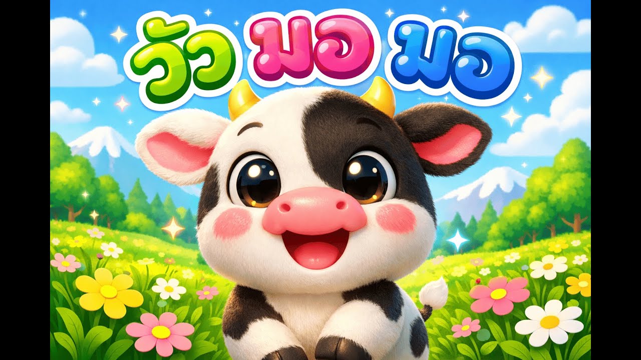 วัว มอ มอ  Cow Moo Moo 🐮 |@Bubby_tune  is  a super fun animal sounds song