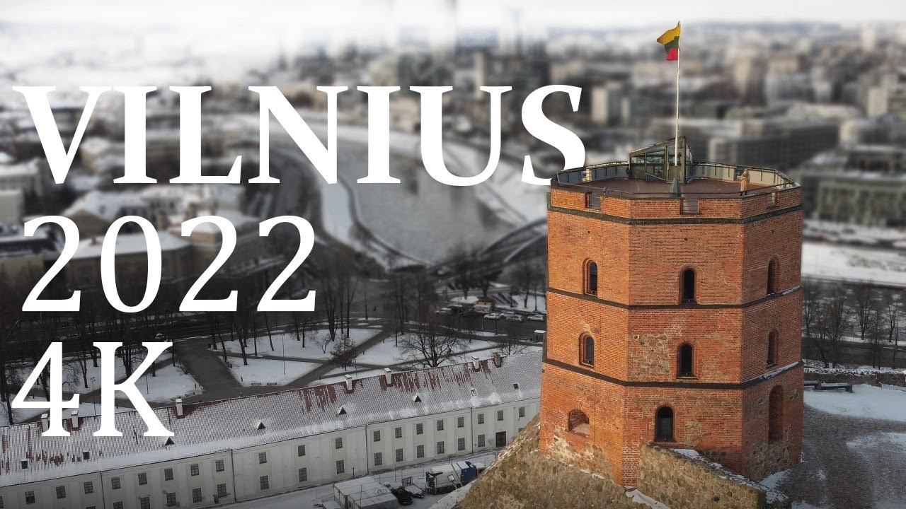 Flight Over Vilnius, Lithuania. Winter, 2022【DJI Mini 2 | Cinematic 4K 】