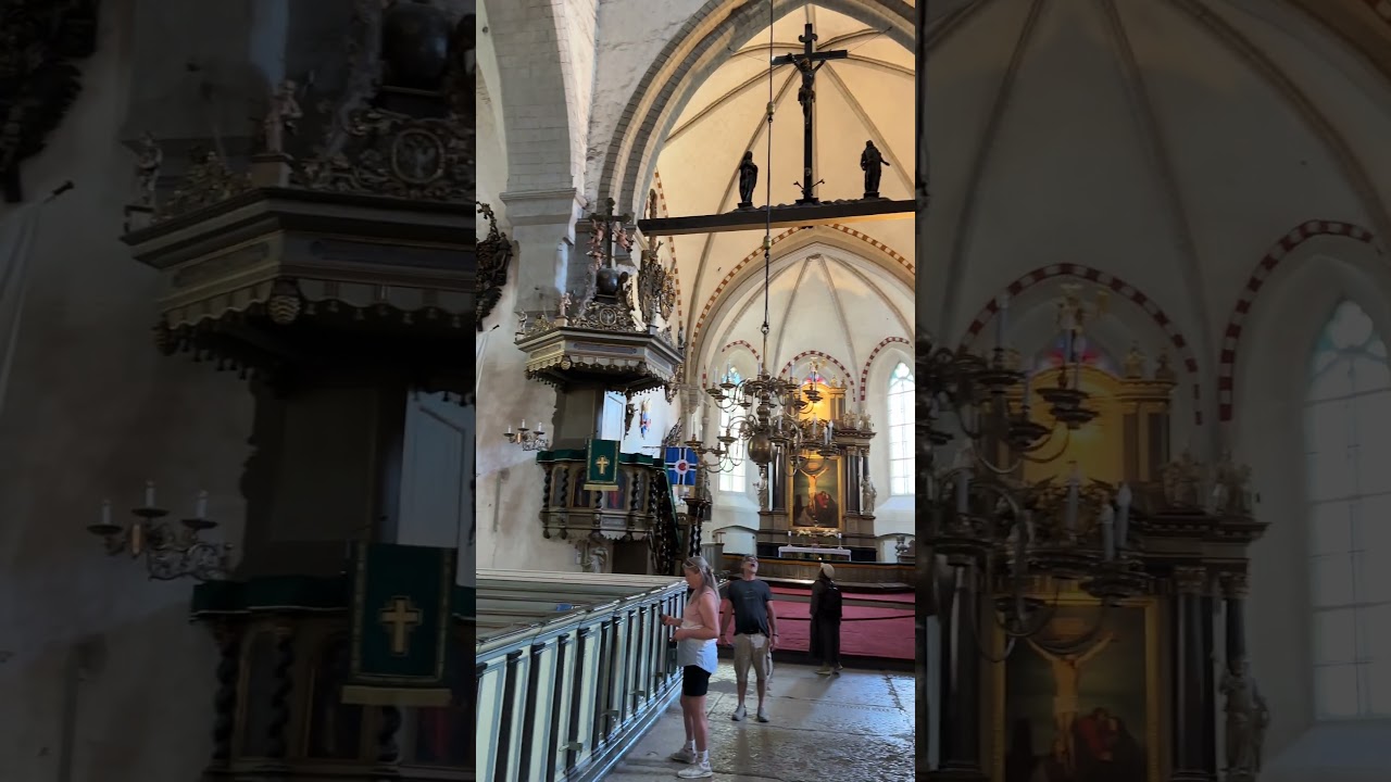 Fr Matt at St Mary’s Church, Tallinn, Estonia, organ music!