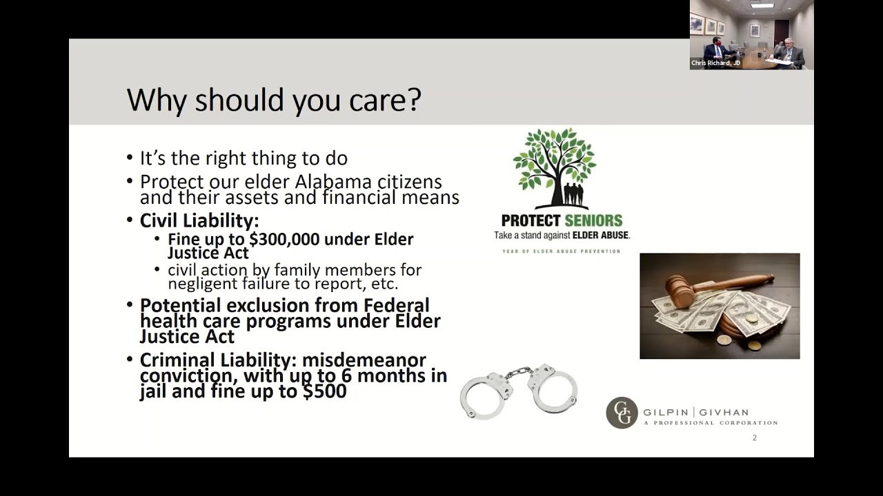 Legal Responsibilities for Suspected Elder Abuse