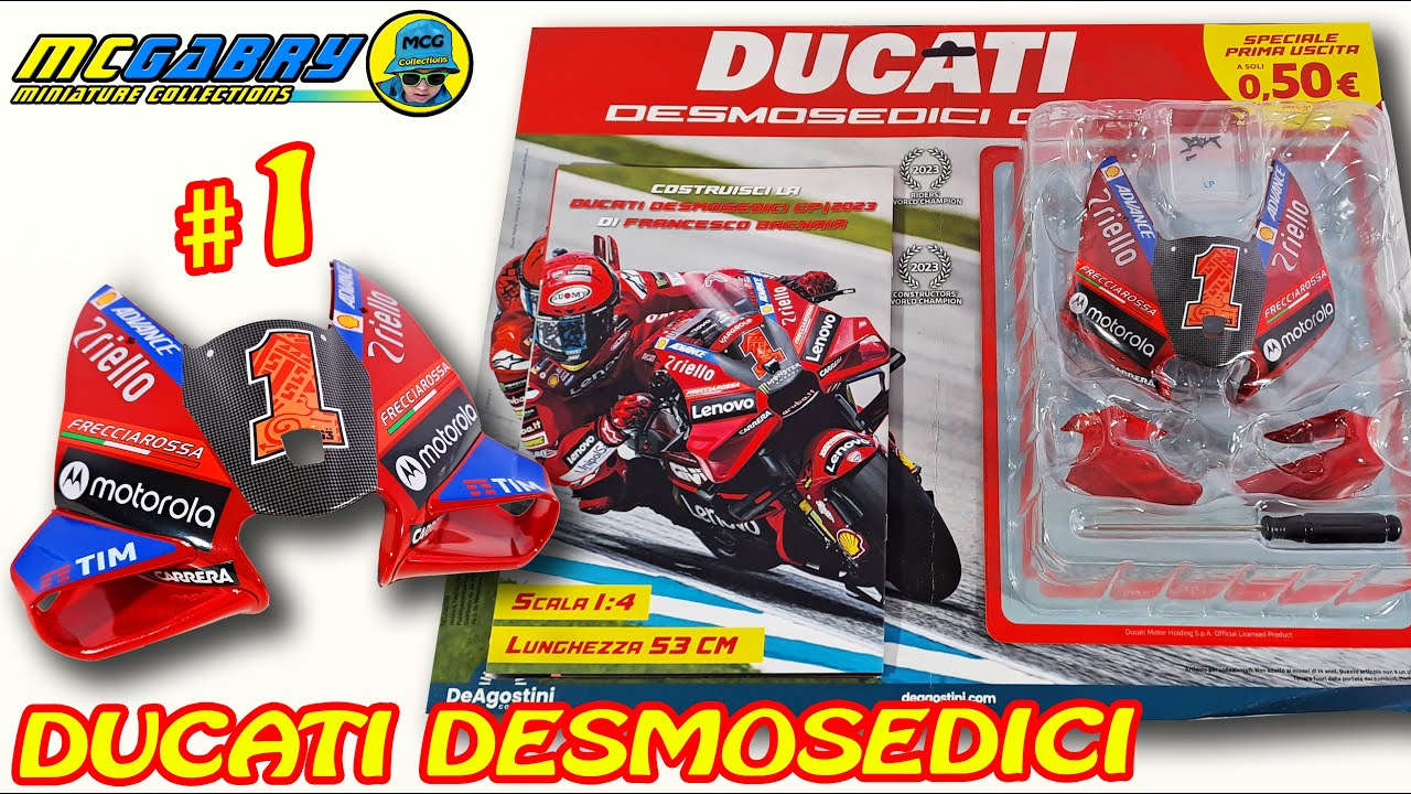 DUCATI DESMOSEDICI GP23 BAGNAIA DEAGOSTINI NUMERO 1: CUPOLINO - RECENSIONE E GUIDA ALL'OPERA