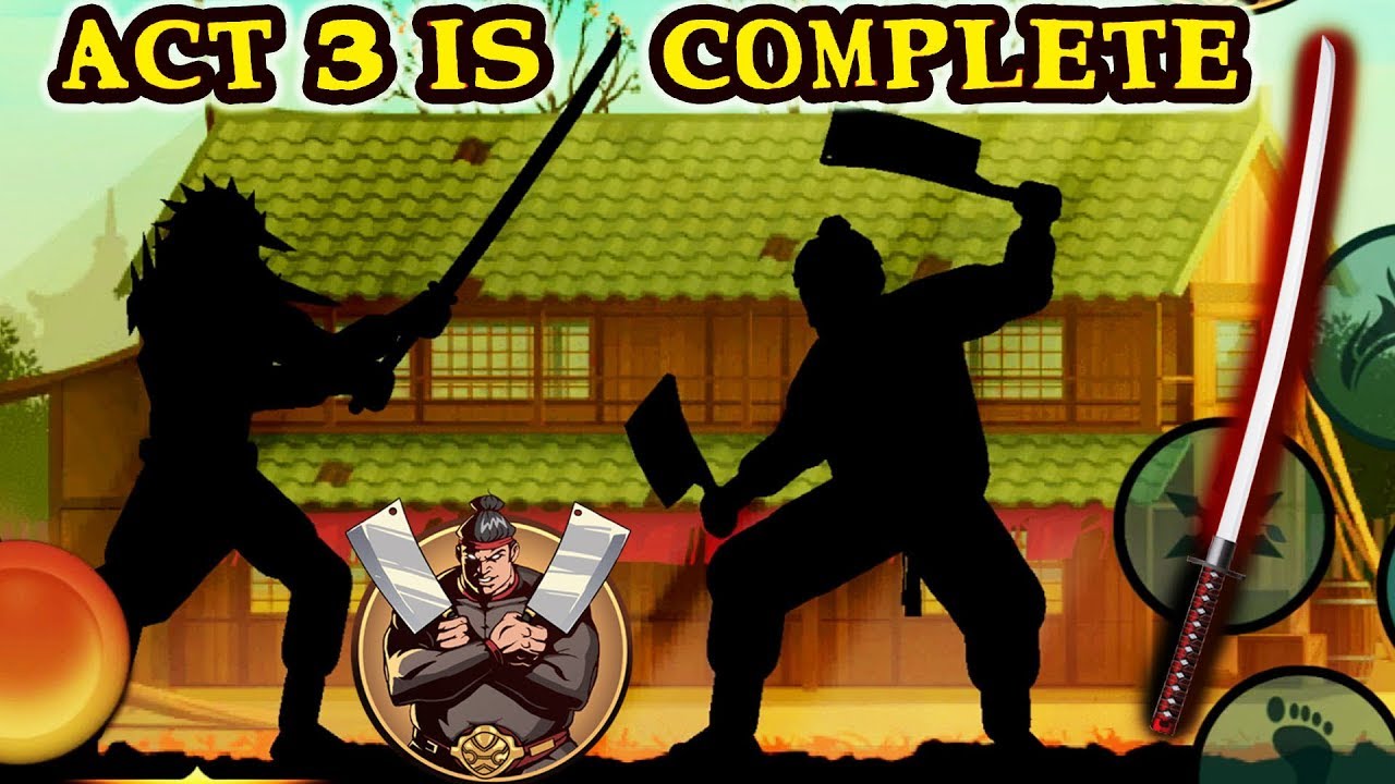 Shadow Fight 2 Special Edition. Defeating Butcher with Katana as Promised. End of Act 3!