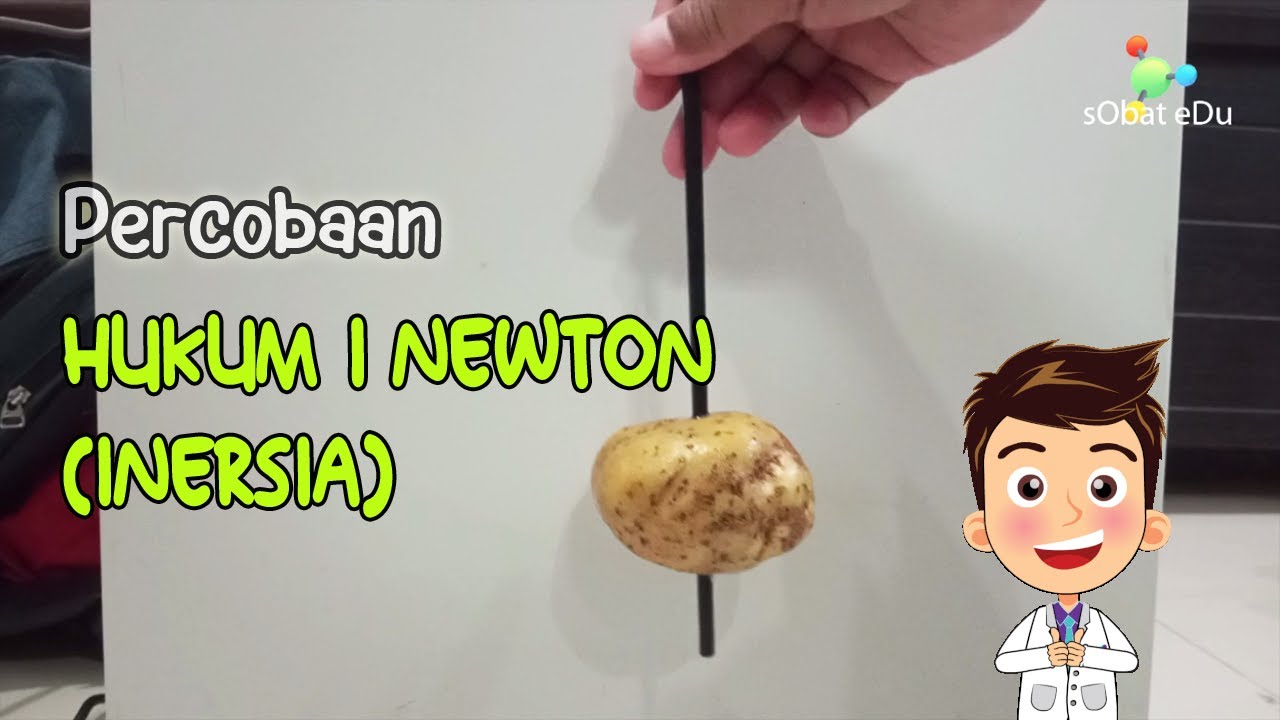 IPA FISIKA : Percobaan Hukum 1 Newton, Inersia atau Kelembaman (praktek fisika praktikum sederhana)
