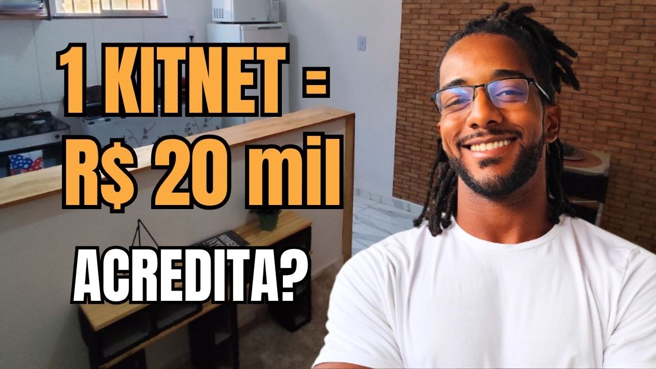 R$ 20 MIL = KITNET PRONTA. Quanto custa uma kitnet?