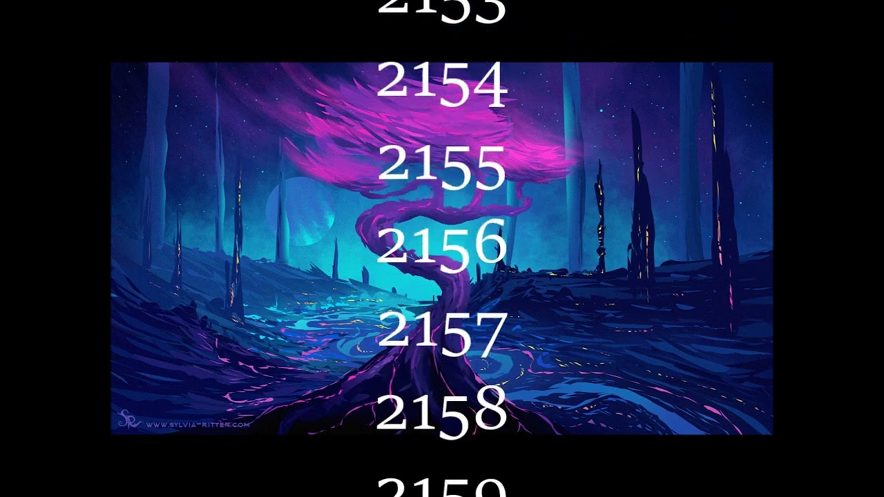 Credits Numbers Counting 1 - 7700 (30 Minutes)
