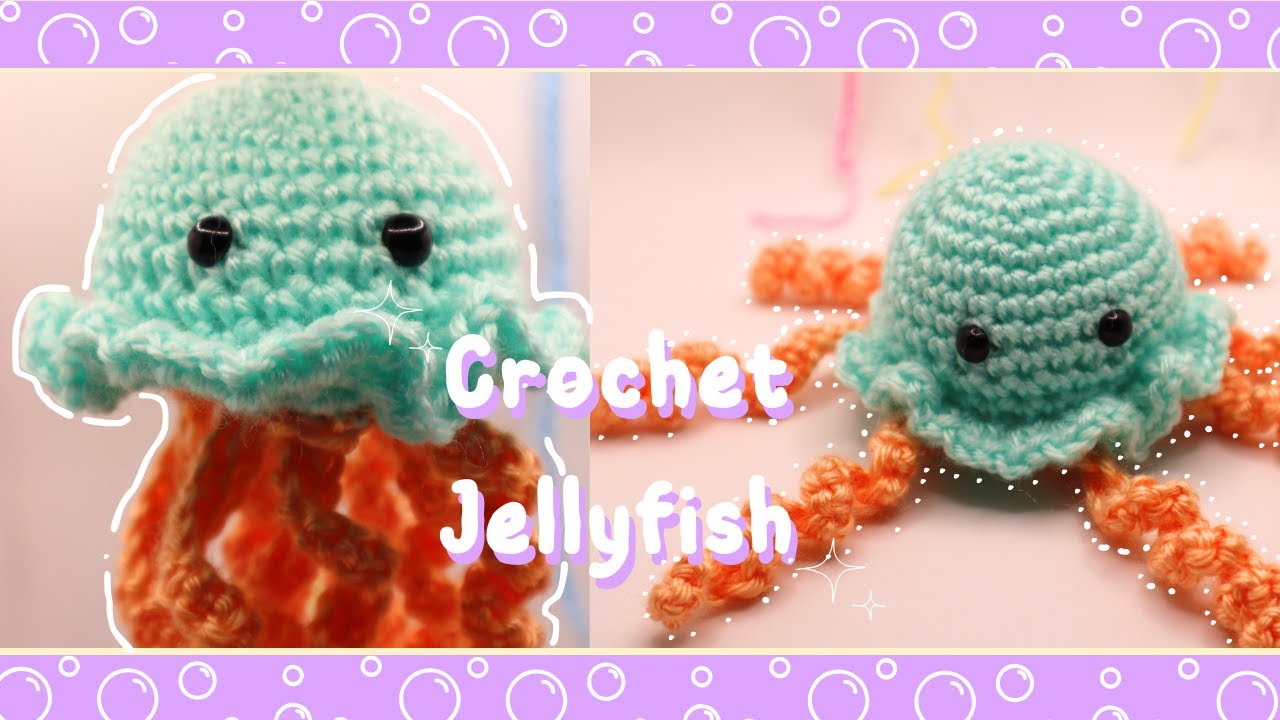 Crochet a BEGINNER FRIENDLY Jellyfish in minutes! *NO SEWING REQUIRED*
