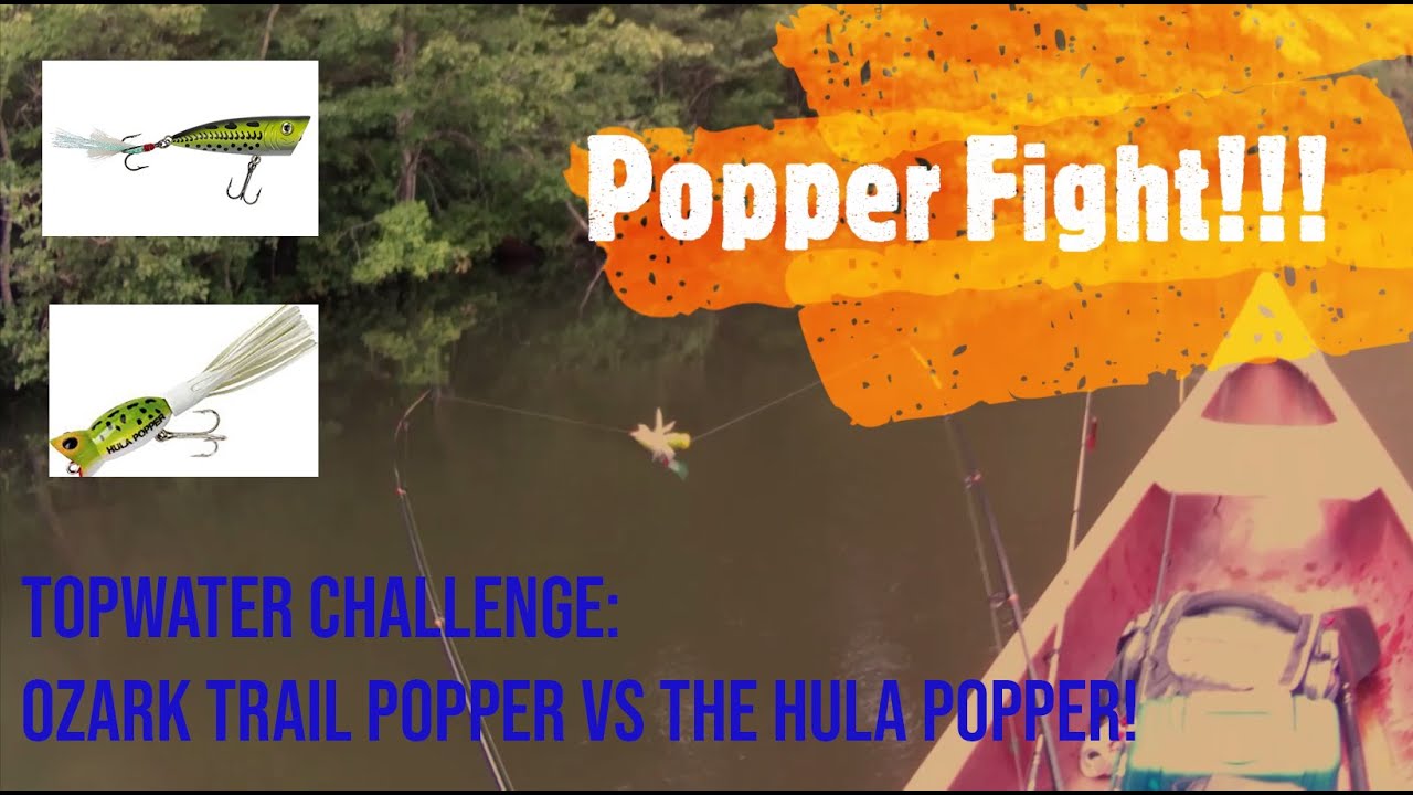 TOPWATER BASS CHALLENGE: Ozark Trail Popper vs The Hula Popper