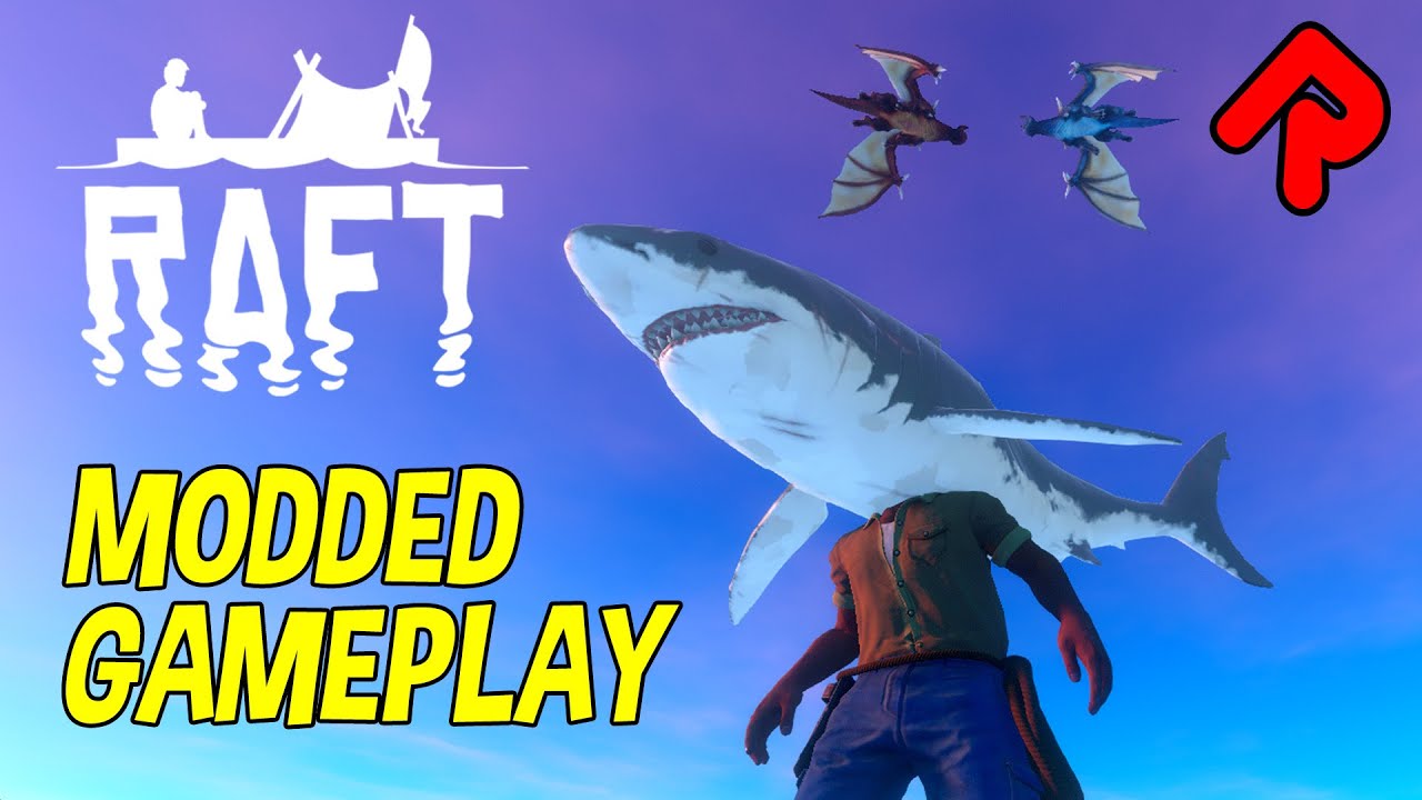 RAFT Modded Gameplay with 20 of the Best Raft Mods!
