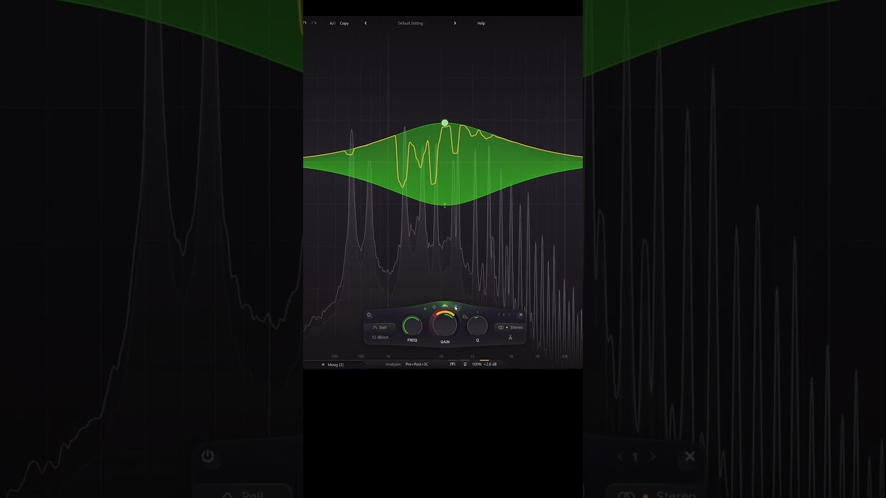 SPECTRAL DYNAMICS dans Fabfilter Pro Q4 