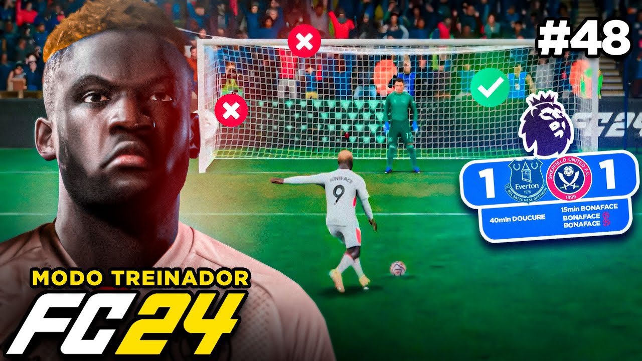 Ele PERDEU 2 PÊNALTIS no MESMO JOGO 😠 MODO CARREIRA TREINADOR EA FC 24