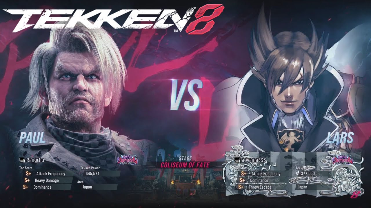 Rangchu (Paul) Vs. aoyama333 (Lars) - Tekken 8