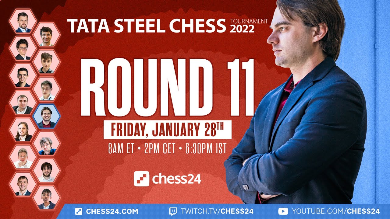 Tata Steel Chess 2022 | Round 11 | Jan Gustafsson & Peter Svidler