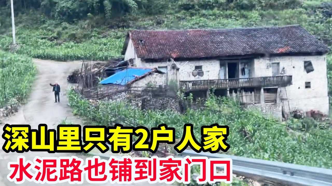 深山里只有2户人家，水泥路也铺到家门口，这样的环境你愿意住吗？【山农乐哥】