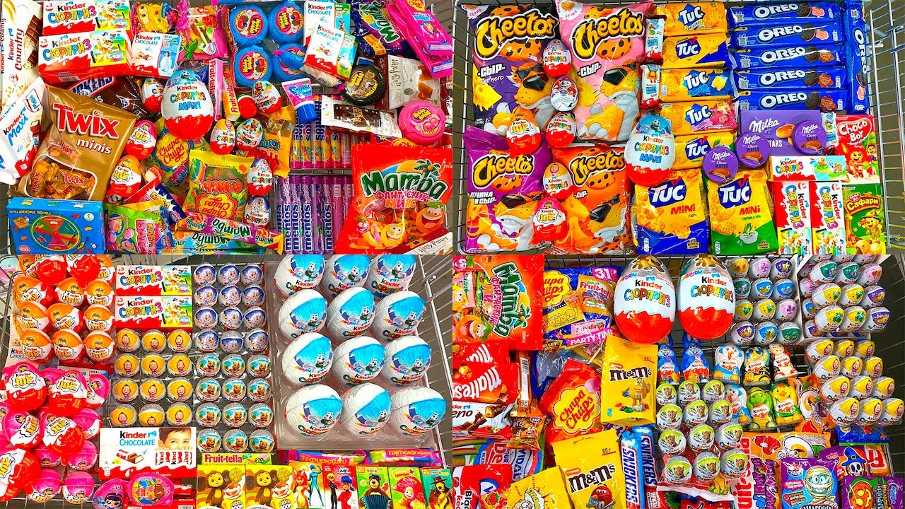 Конфеты и Сладости 😍 Мега Шоппинг! Kinder Giant Maxi, Chocolate, Cookies.Shopping a lot of candy