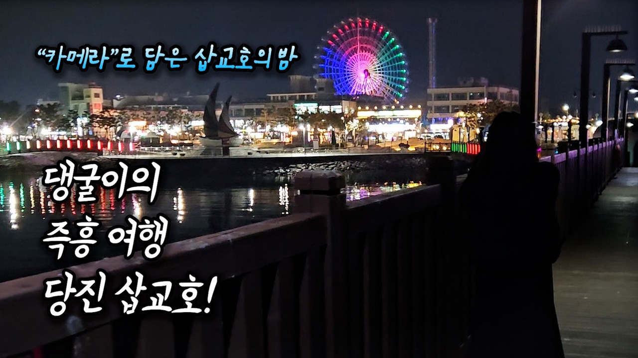카메라 하나 들고 떠난 밤바다 드라이브 📸 당진 삽교호 야경 출사 브이로그