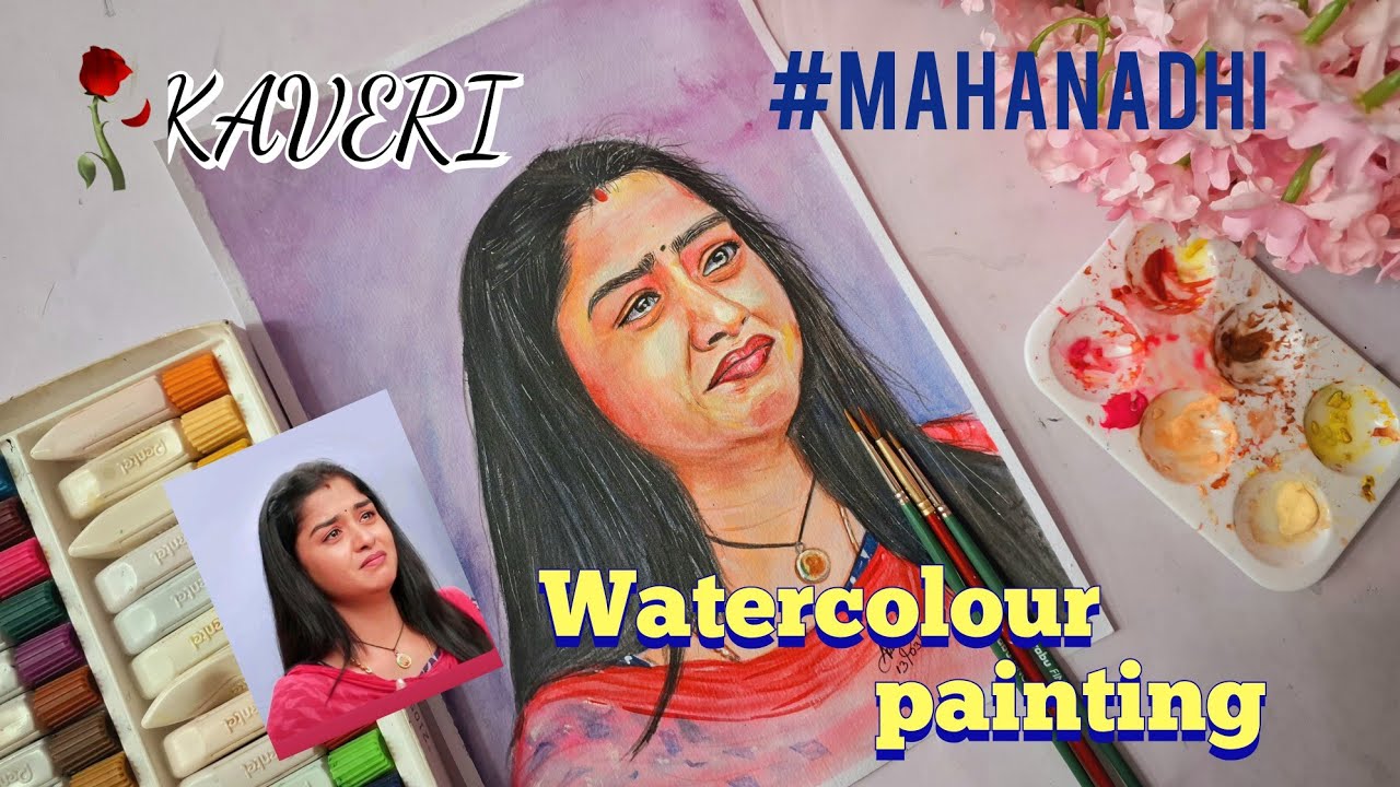 It's MAHANADHI serial  Kaveri's fantastic painting |#vijaytelevision #mahanadhi