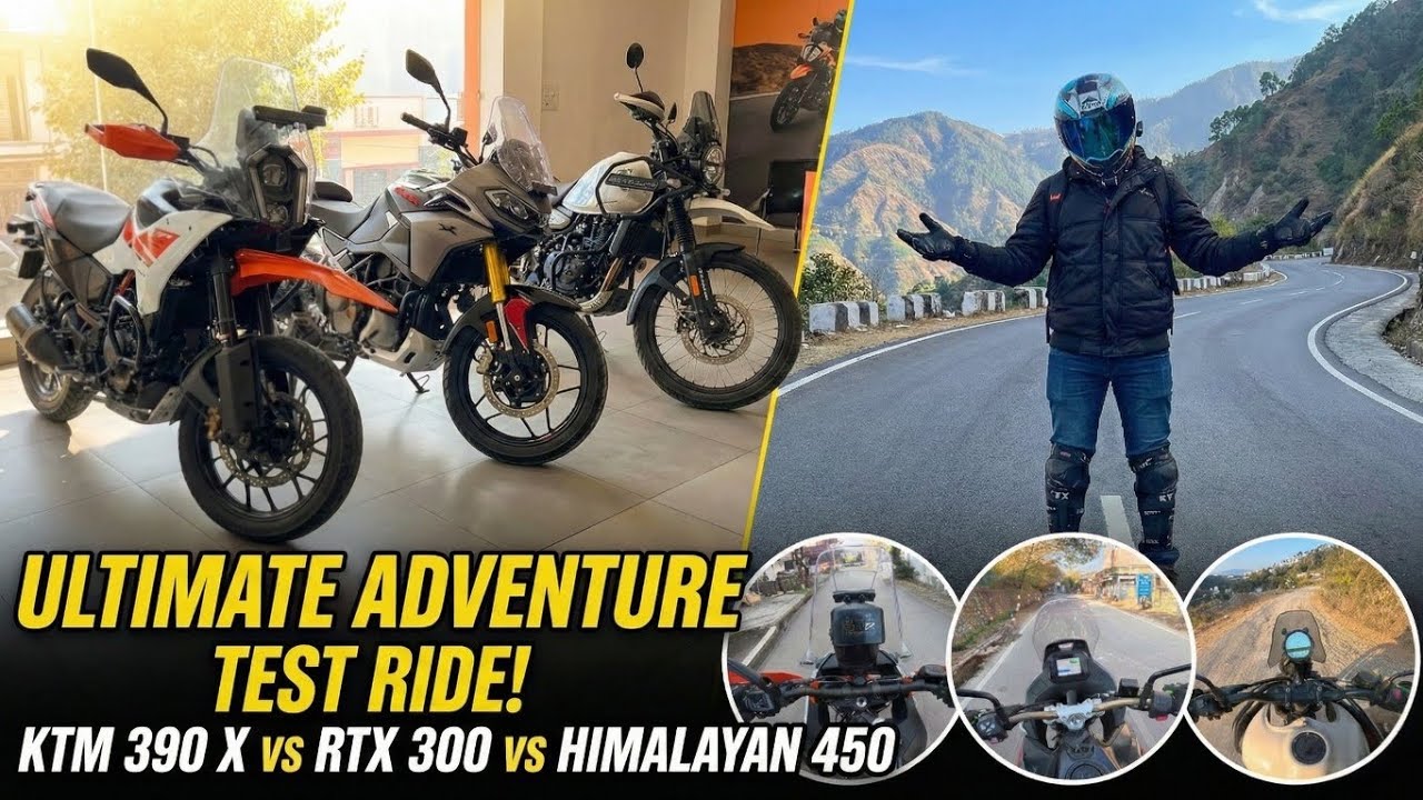 RTX 300 vs Himalayan 450 vs KTM 390 ADV X | Real Rides + Off-Road | Best Adventure Bike Hunt 2026