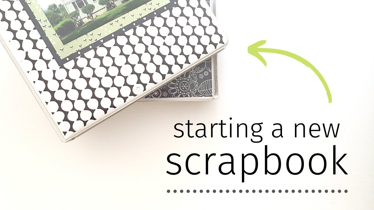 Scrapbooking | Starting a New Scrapbook in a 3 Ring Binder | Low Cost Scrapbooking