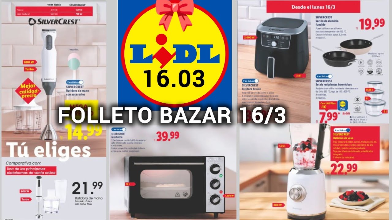 ✨ LIDL llegadas de Esta Semana Promoción 16.03  ✨ Folleto Textil Bazar Cocina #lidlespaña