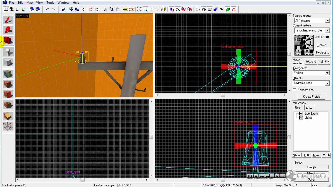 Tutorial: Create a  basic rope or cable in the Hammer editor