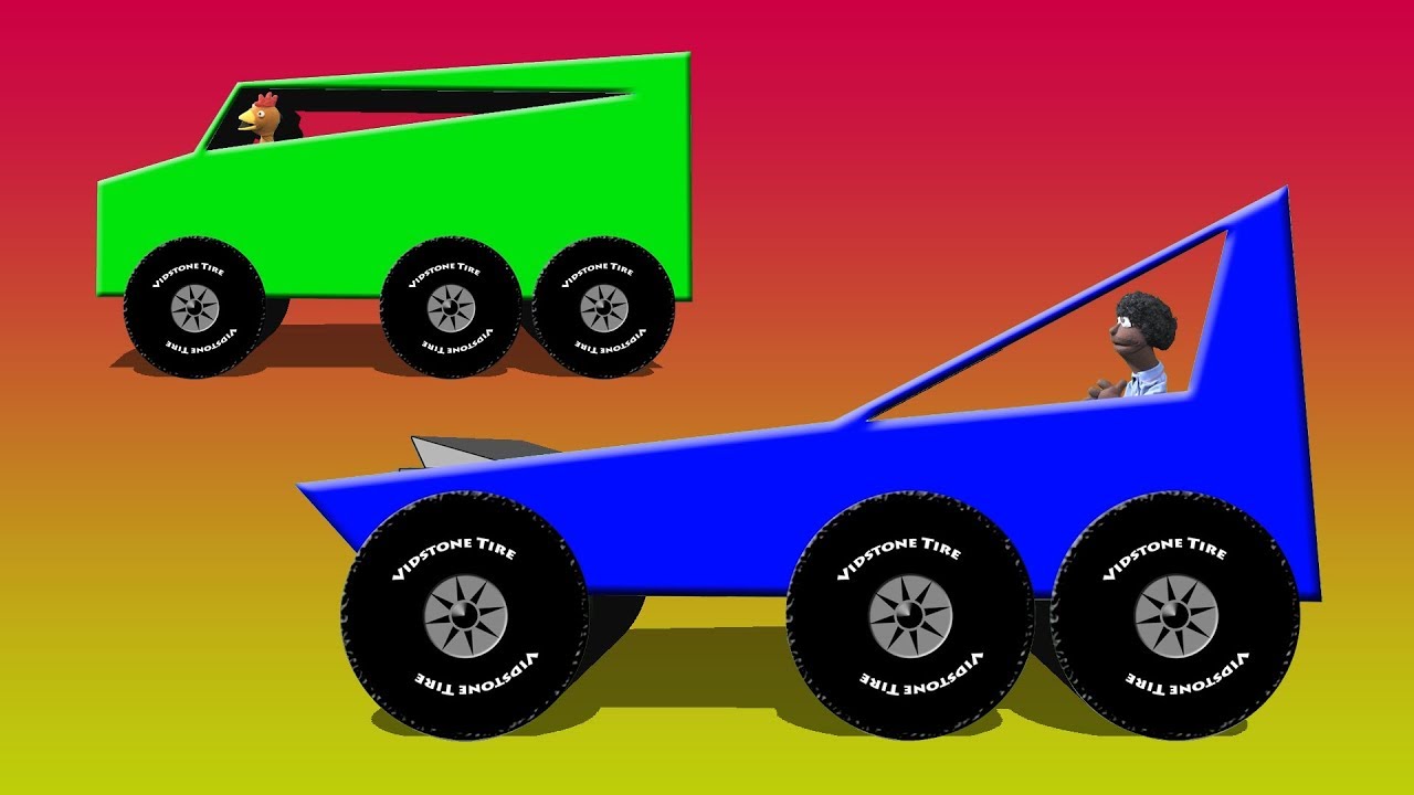 Big Truck Factory 2 - Big Trucks On The Test Track Video For Children