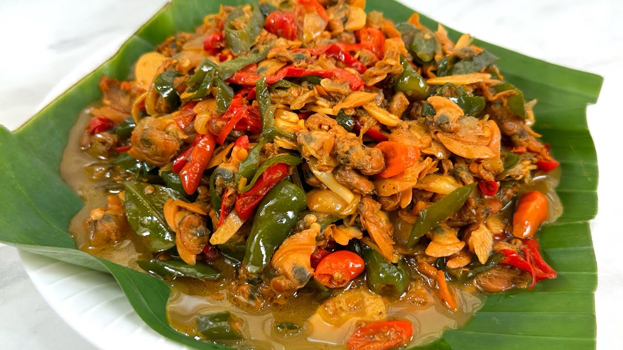 RESEP TUMIS KERANG PEDAS CABE IJO ALA WARTEG !!