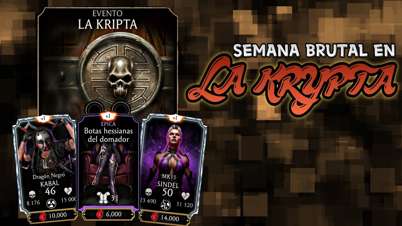 SINDEL Y KABAL EN LA KRYPTA | NO PUEDES DEJAR PASAR ESTA OPORTUNIDAD - Mortal Kombat Mobile - Rhyel