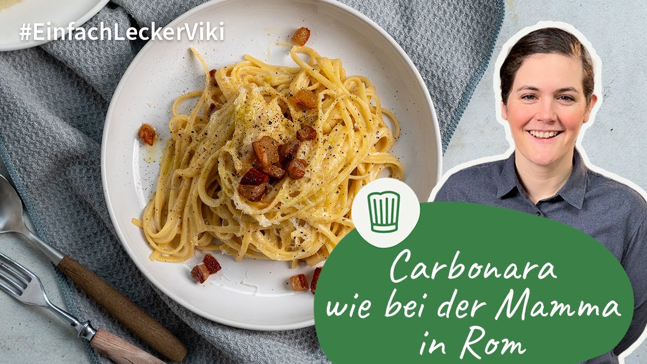 Echte Carbonara ohne Sahne | Einfach, Lecker, Viki! | Chefkoch