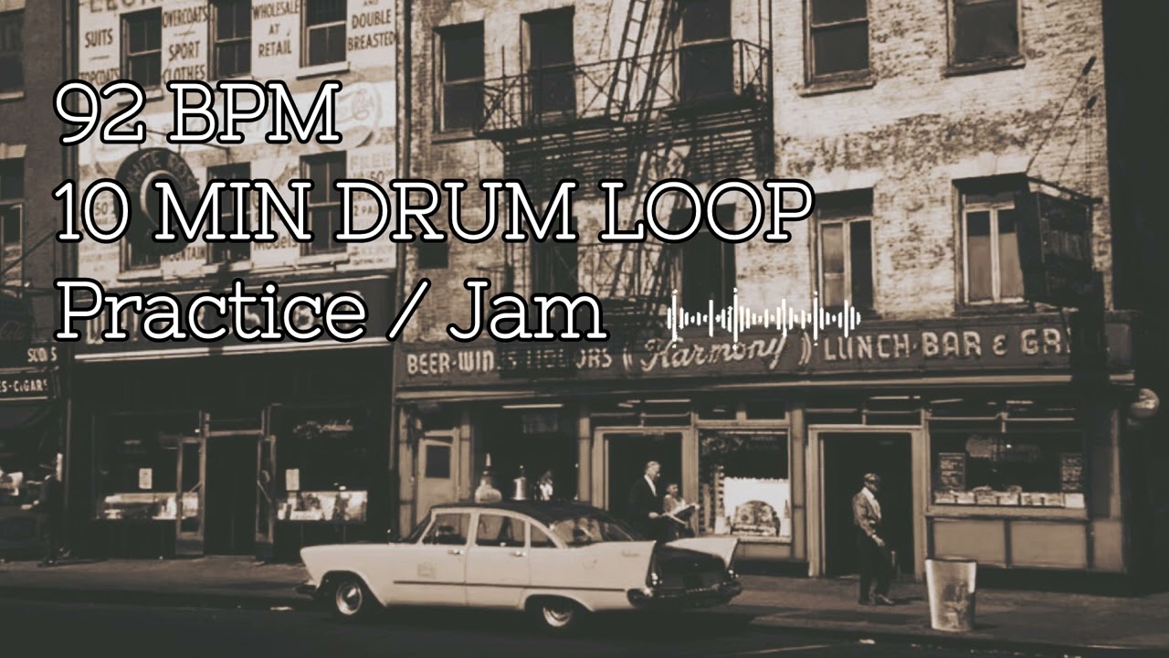 92 BPM Drum Loop – 10Min | Underground Hip Hop Beat for Musicians’ Practice, Groove & Improvisation