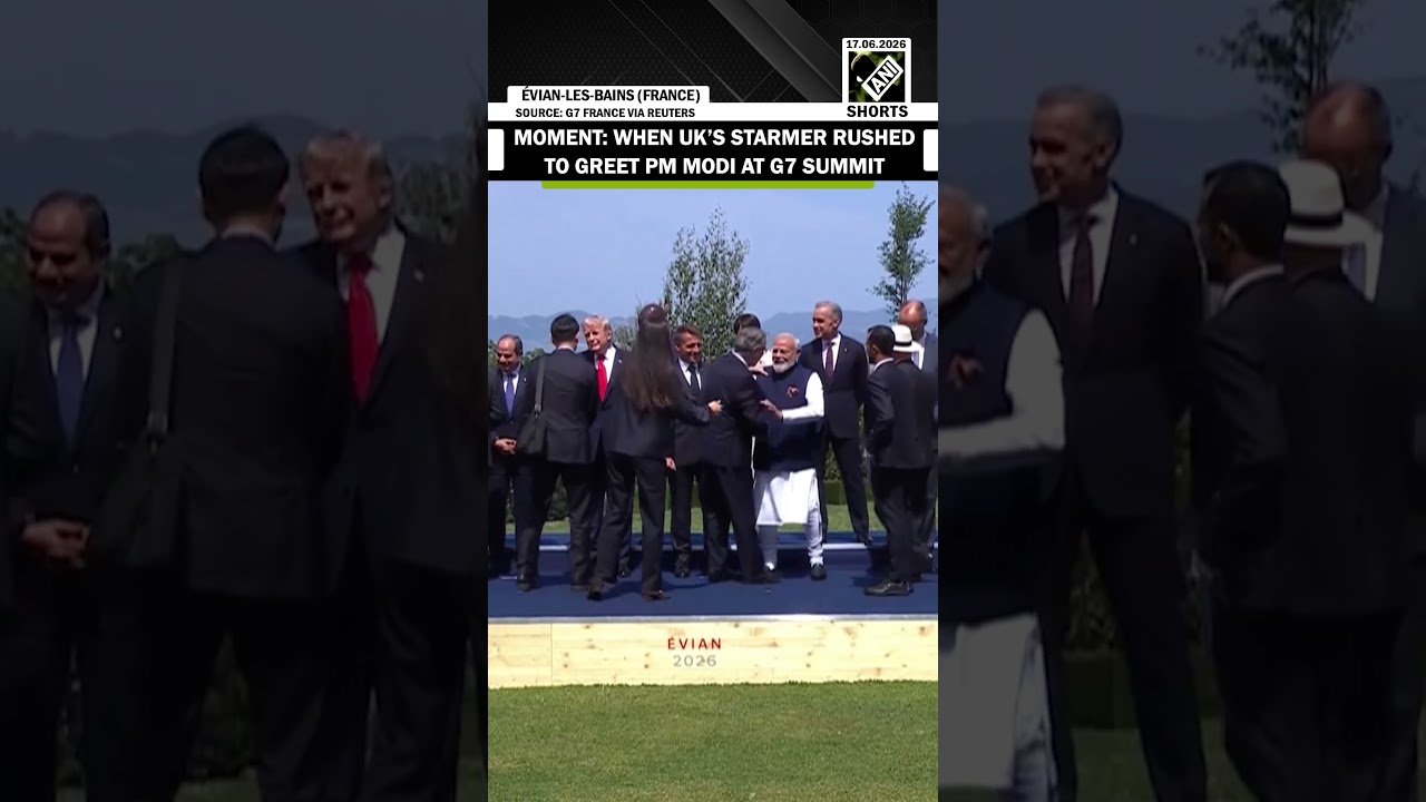 Must Watch Video! UK Prime Minister Keir Starmer rushes to greet PM Modi at G7 Summit