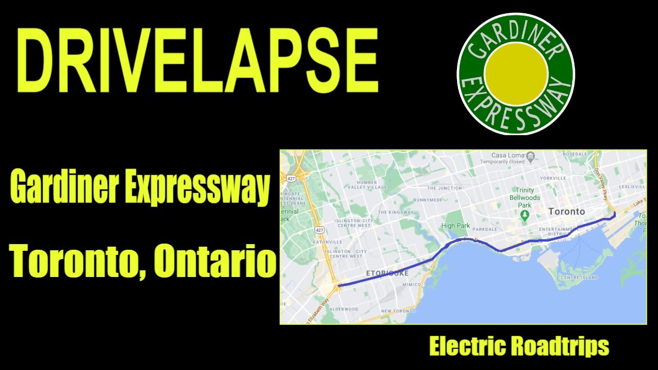 DRIVELAPSE Toronto Gardiner Expressway (2020-11-07)