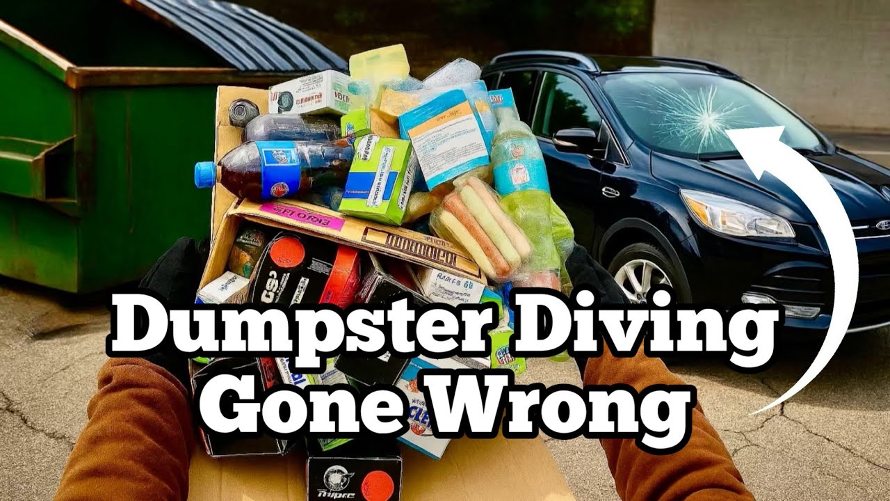 I Cracked my Windshield… | Authentic Dumpster Diving