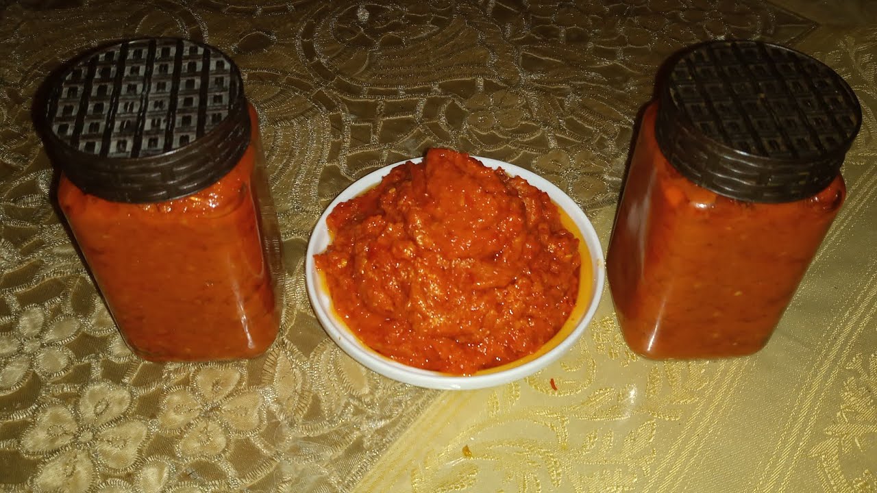 طريقة تحضير الهريسة بالفلفل الاحمر مضمونة و ناجحة 🌶