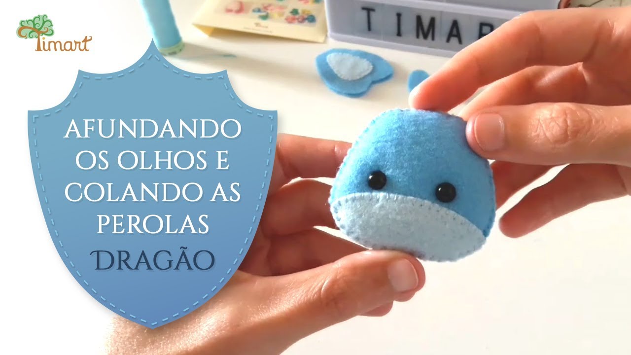DRAGÃO POCKET - Afundando o rosto e aplicando os olhos.