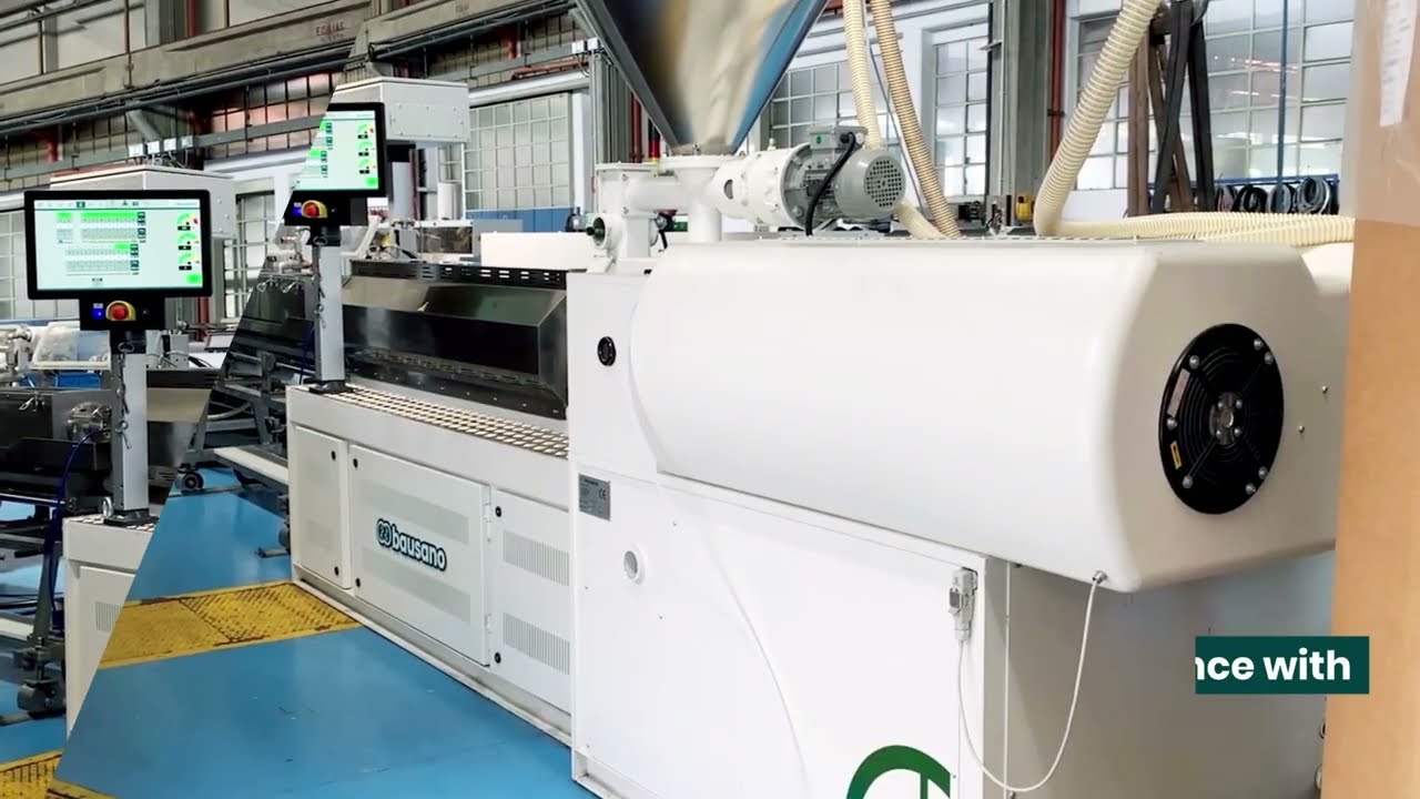 Bausano | Twin Screw Extruder MD75-24 | PVC Medical  tube | Innovative cooling bench system