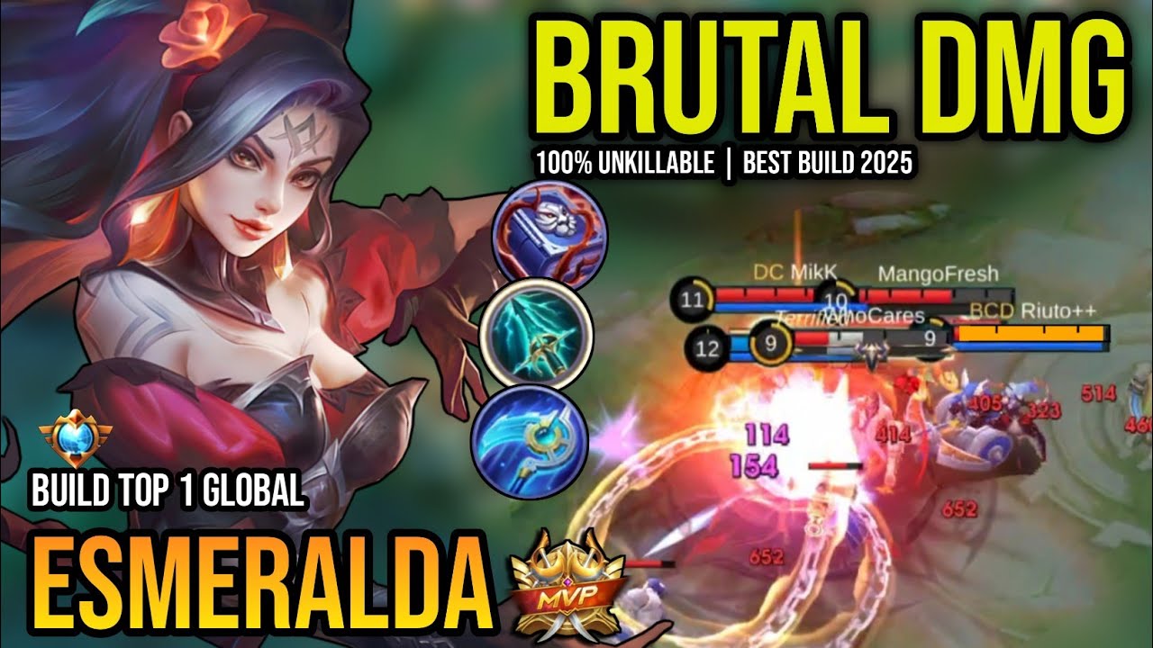 ESMERALDA BEST BUILD 2025 | BUILD TOP 1 GLOBAL ESMERALDA GAMEPLAY | MOBILE LEGENDS✓